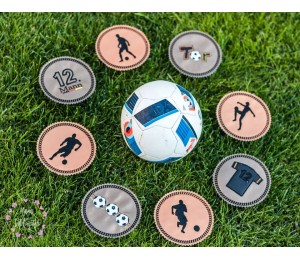 ITH Untersetzer - Fußball Silhouette